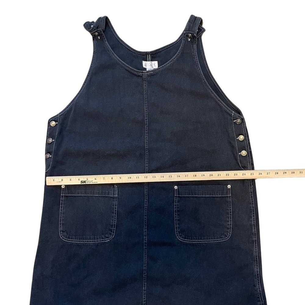 JLNY vintage women size 20 plus size denim blue overall adjustable dress. - Picture 4 of 7